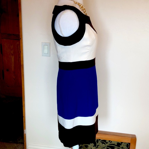 SALE-Milly of New York Wool Blend Tri-Color Dress - Picture 2 of 7
